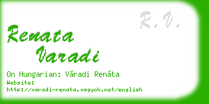 renata varadi business card