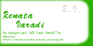 renata varadi business card